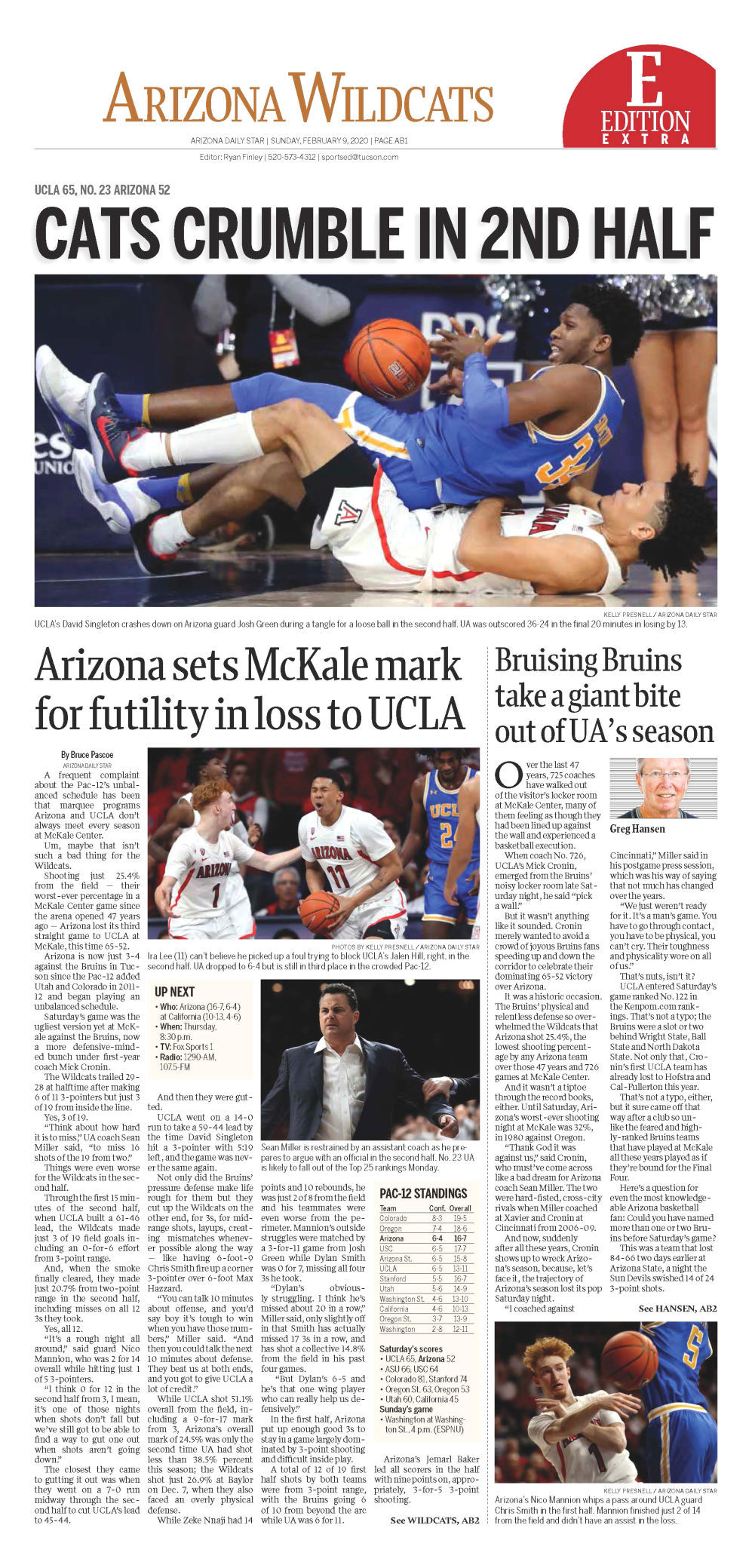 University of Arizona basketball covers, 2020, UCLA